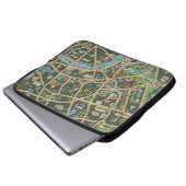 The Daily Telegraph Picture Map of London Laptopschutzhülle (Vorne Knopf)