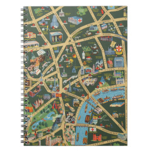 The Daily Telegraph Picture Map of London Notizblock