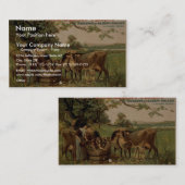 The Dairy Farm Retro Theater Visitenkarte (Vorne/Hinten)