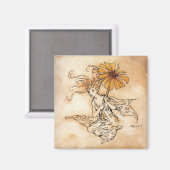 The Daisy Fairy - Magnet (Vorderseite/Rückseite)