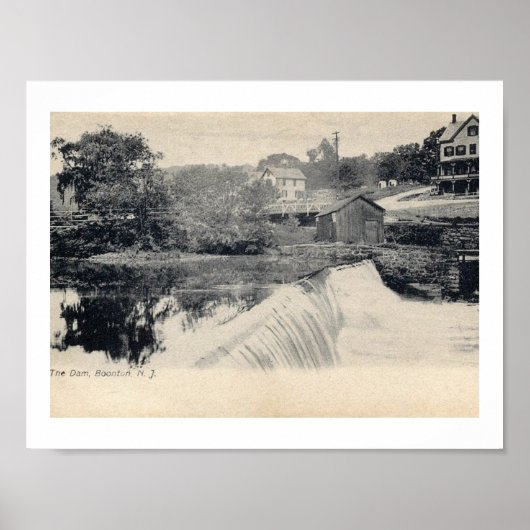 The Dam, Boonton, New Jersey NJ Poster (Vorne)