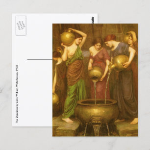 The Danaides by John William Waterhouse Postkarte
