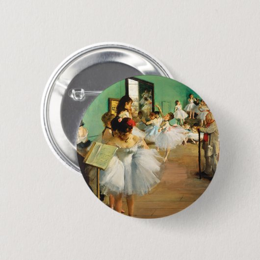 The Dance Class (1874) von Edgar Degas Button (Vorne & Hinten)
