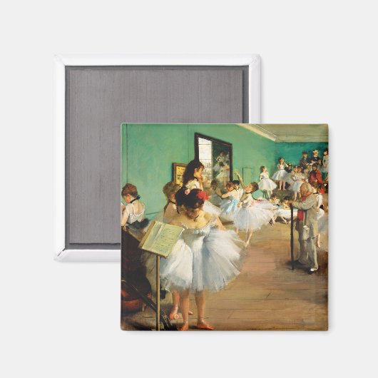 The Dance Class (1874) von Edgar Degas Magnet (Vorderseite/Rückseite)