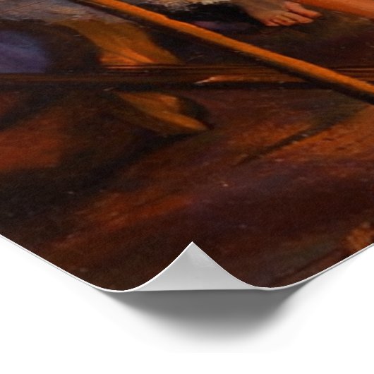 The Dance Class by Edgar Degas Poster (Ecke)