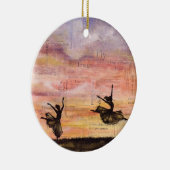 "The Dance of Life" Kunst-Ornament Keramik Ornament (Rechts)