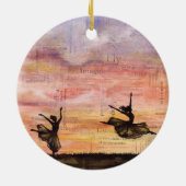 "The Dance of Life" Kunst-Ornament Keramik Ornament (Hinten)