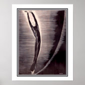 "The Dancer" Art Deco Poster (Vorne)