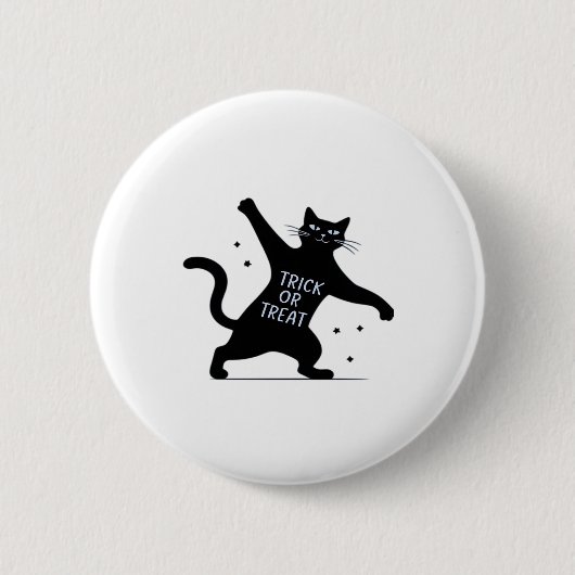 The Dancing Black Cat's Spooktacular Trick-or-Trea Button (Vorderseite)