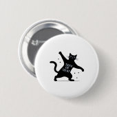 The Dancing Black Cat's Spooktacular Trick-or-Trea Button (Vorne & Hinten)
