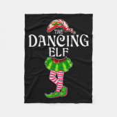 The Dancing Elf Christmas Matching Family Group  Fleecedecke (Vorderseite)