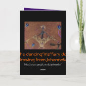 The dancing"Iris" fairy doll Karte (Rückseite)