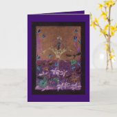 The dancing"Iris" fairy doll Karte (Gelbe Blume)