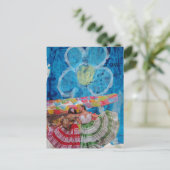 The Dancing Women Collage Postkarte (Stehend Vorderseite)