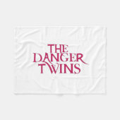 The Danger Twins: Bubblegum (dunkelrosa) Fleecedecke (Vorderseite (Horizontal))