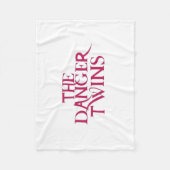 The Danger Twins: Bubblegum (dunkelrosa) Fleecedecke (Vorderseite)