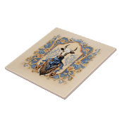 The Dapper CowBoy Funny Modern Cow Art Fliese (Seite)