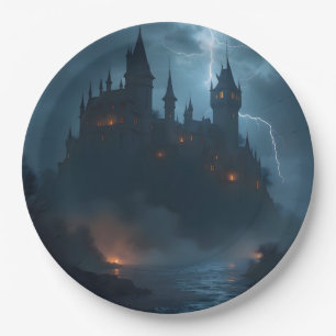 The Dark Hold – Gothic Fantasy Festung Art Paper  Pappteller