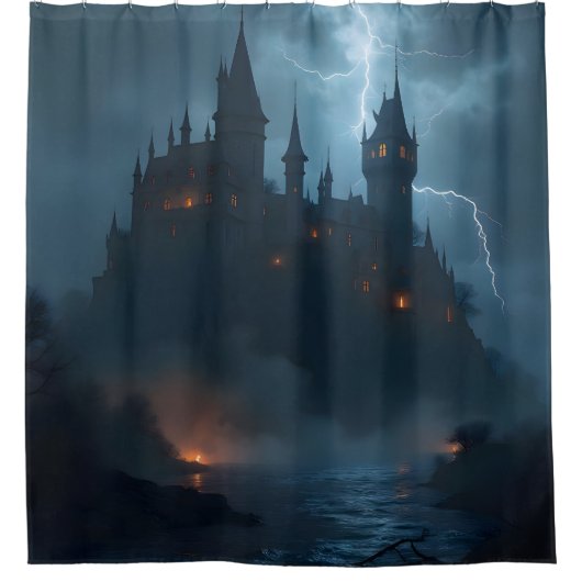 The Dark Hold – Gothic Fantasy Festung Duschvorhan Duschvorhang (Vorderseite)