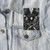The Dark Mirror collector pin 2 Button (Insitu)