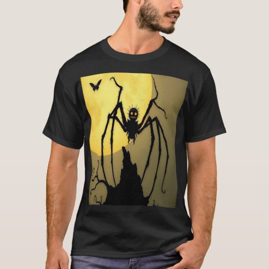 The Dark Spider Under the Full Moon T-Shirt (Vorderseite)