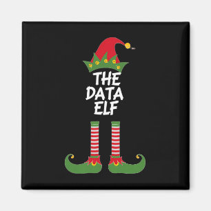 The Data Elf Funny Christmas Analyst Scientist Mat Magnet