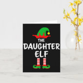 The Daughter Elf Matching Family Christmas Karte (Gelbe Blume)