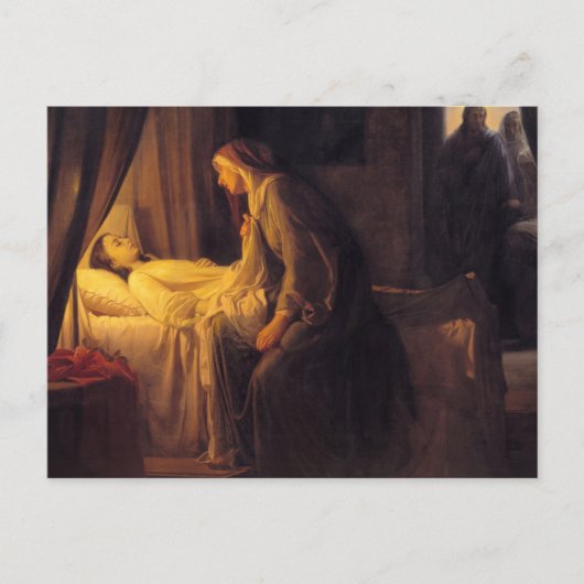 The Daughter of Jairus by Carl Bloch Postkarte (Vorderseite)