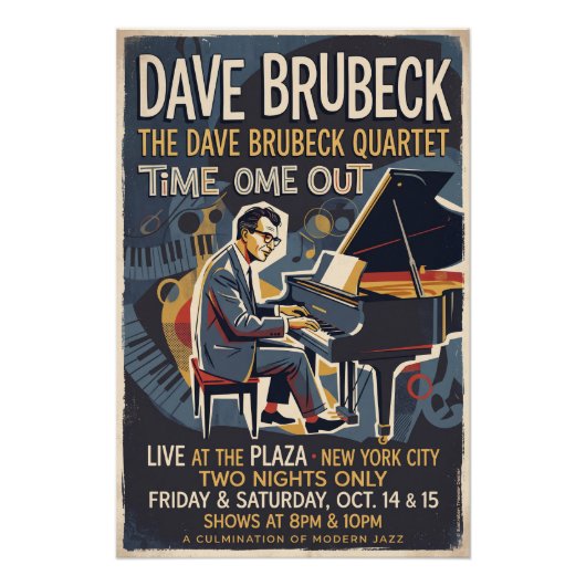 The Dave Brubeck Quartet Poster (Vorderseite)