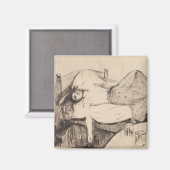 The Day After (von Edvard Munch) Magnet (Vorderseite/Rückseite)