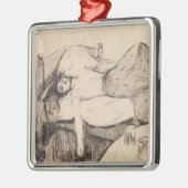 The Day After (von Edvard Munch) Ornament Aus Metall (Links)