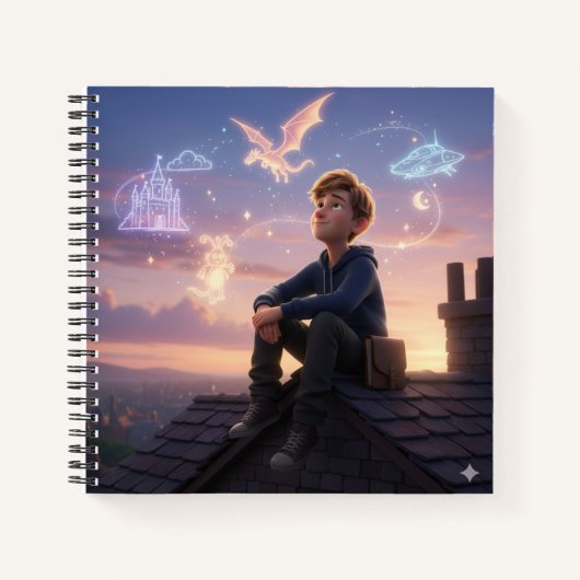The Daydreaming Teen Notebook Notizblock (Vorderseite)