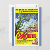 THE DEADLY MANTIS film poster Postkarte (Vorne/Hinten)