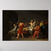 The Death of Socrates, Jacques-Louis David Poster (Vorne)