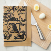 The Death - Old Indian / Asian Tarot Card Handtuch (Viertel Falte)