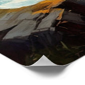 The Decaying Echoes of an Old Wooden House Poster (Ecke)