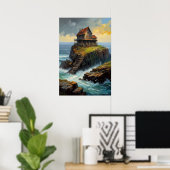 The Decaying Echoes of an Old Wooden House Poster (Heimbüro)