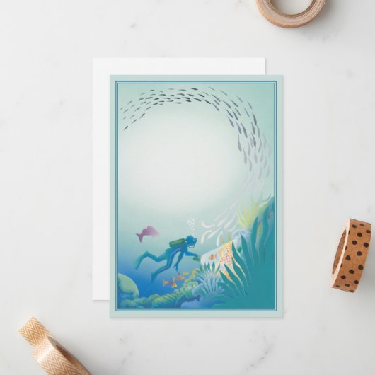 The Deep © Mitteilungskarte (Vorderseite/Rückseite Beispiel)