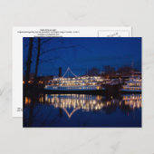 The Delta King at night - Sacramento, CA Postkarte (Vorne/Hinten)