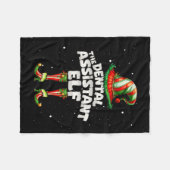 The Dental Istant Elf Family Matching Group Christ Fleecedecke (Vorderseite (Horizontal))