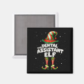 The Dental Istant Elf Family Matching Group Christ Magnet (Vorderseite/Rückseite)