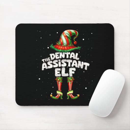The Dental Istant Elf Family Matching Group Christ Mousepad (Mit Mouse)