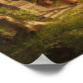 The Departure - Thomas Cole Fine Art Poster (Ecke)