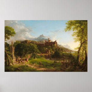 The Departure - Thomas Cole Fine Art Poster