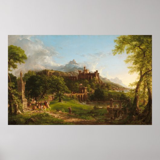 The Departure - Thomas Cole Fine Art Poster (Vorne)