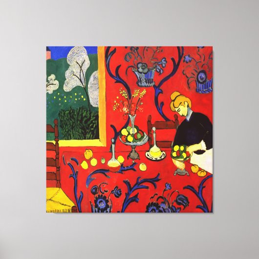 The Dessert: Harmony in Red (The Red Room) Matisse Leinwanddruck (Vorderseite)
