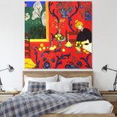 The Dessert: Harmony in Red (The Red Room) Matisse Leinwanddruck (Insitu (Schlafzimmer))