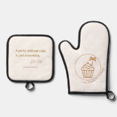 The Dessert Island - Oven Mitt & Pot Holder Set (Vorderseite)