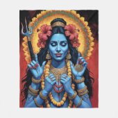 The Destroyer of Evil Goddess Kali Fleecedecke (Vorderseite)