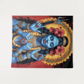 The Destroyer of Evil Goddess Kali Wandteppich (Vorderseite (Horizontal))